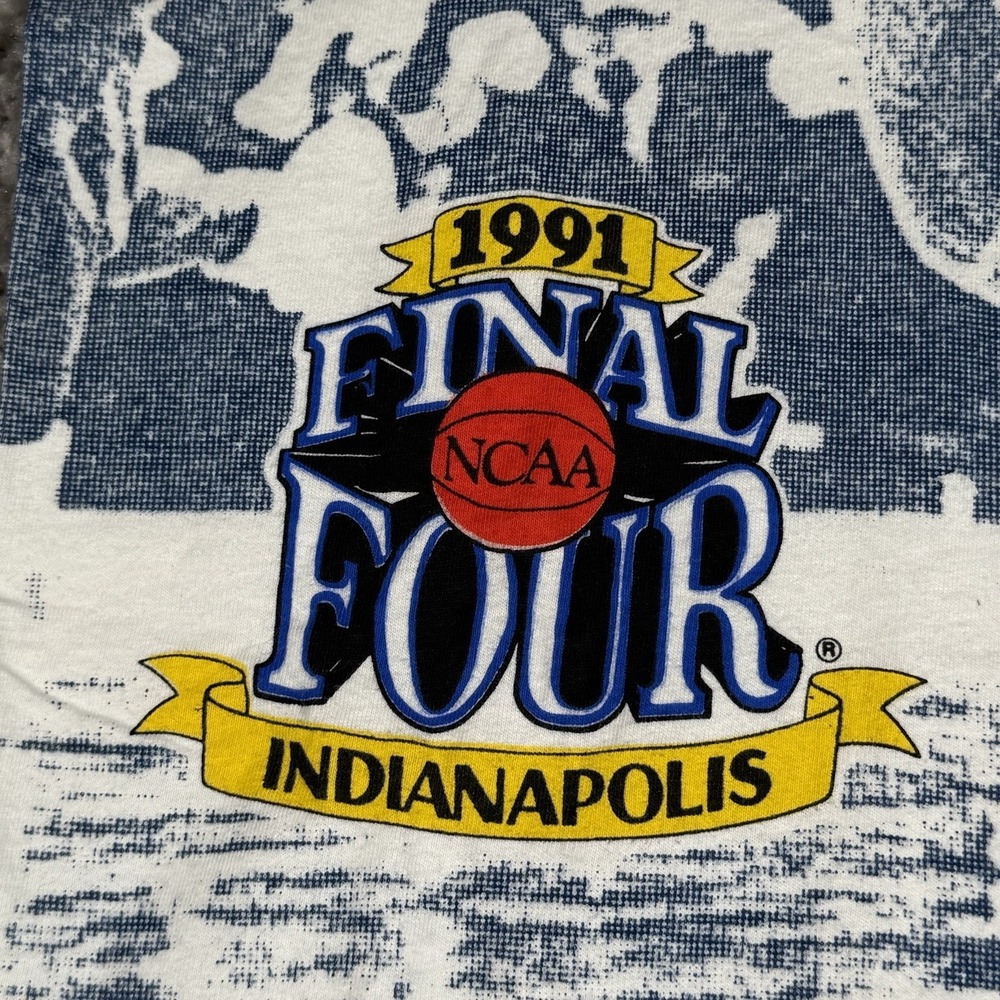Vintage Champion 1991 NCAA Final Four Indianapolis T-Shirt Size L Made in USA - Picture 3 of 12